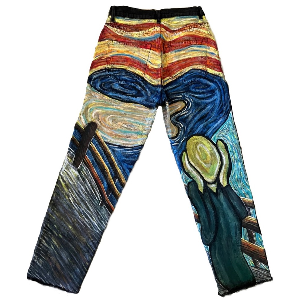 Hand-Painted Scream Pants